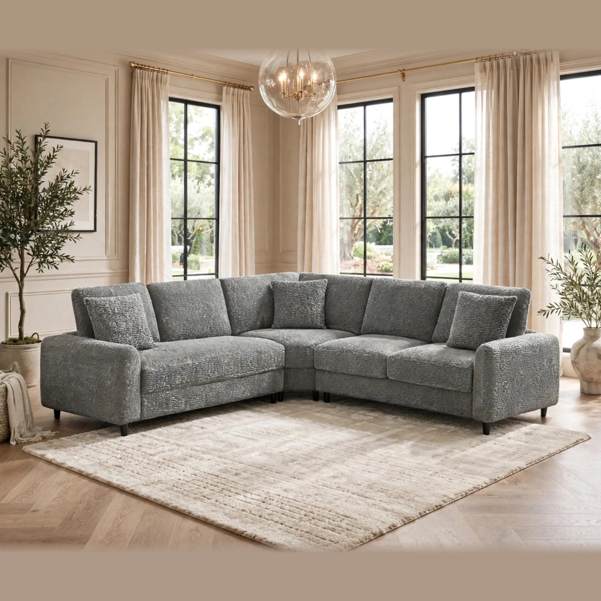 Stella sectional - gray